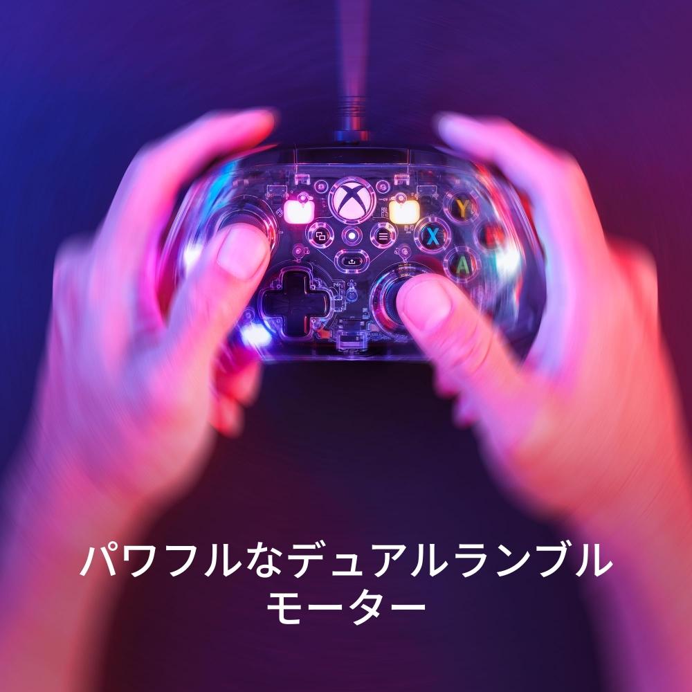 HYPERX Clutch Gladiate RGB Kabelgebundener Controller Xbox Offiziell zertifiziert Dual Trigger Lock Programmierbare Taste Dual Rumble Motor Klare Farbe [Autorisiert
