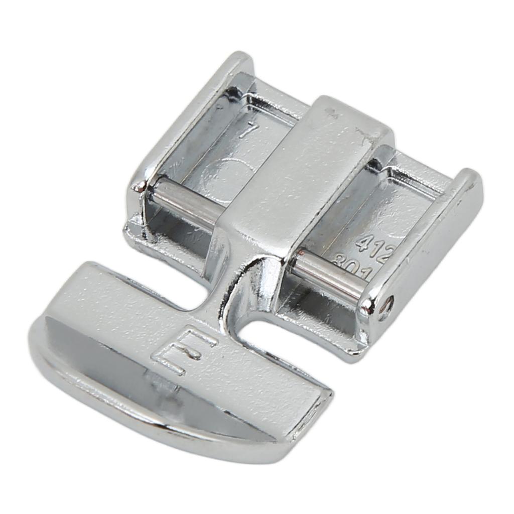 E Presser Foot Zipper Foot Wear Resistant Easy Installation Stainless Steel Presser Foot for Viking