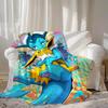 Kawaii E-Eevees Sofa Blanket for Bed Fluffy Soft Blankets and Throws New Year Camping Furry Bedspread the Anime Home Decoration