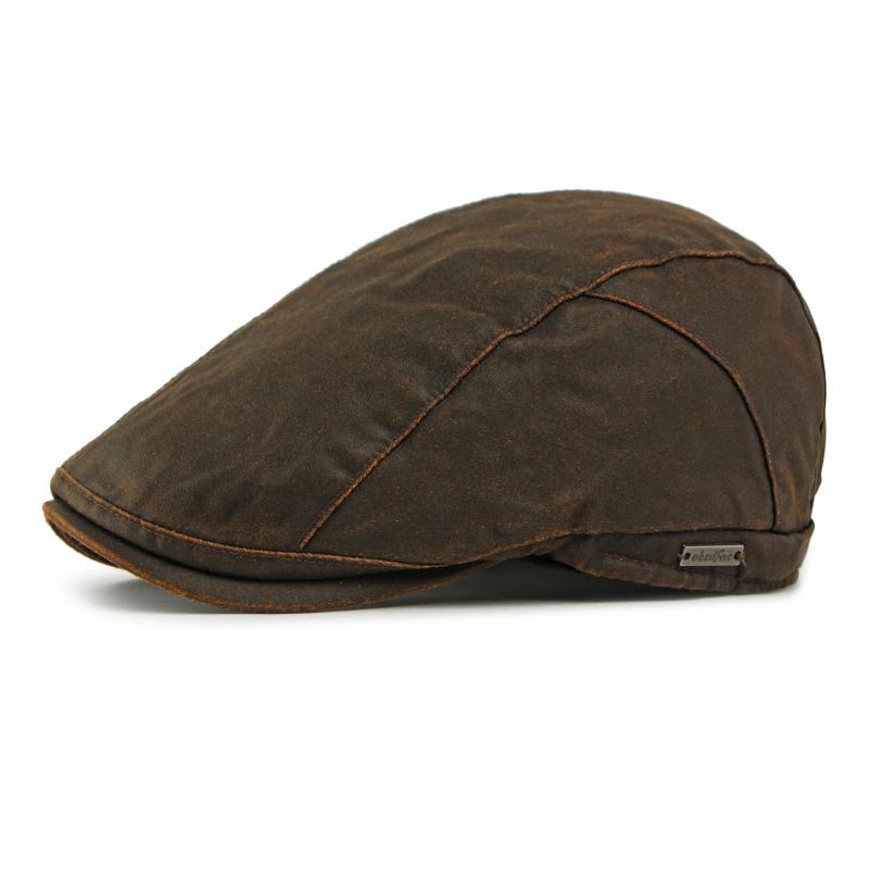 Autumn Winter Hat Men's Beret British Vintage Forward Hat Velvet Thick Warm Cap
