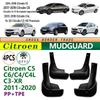 Upgraded Leather Mudguards for Citroen C5, C6, C4, C4L, C3-XR (2013-2020)