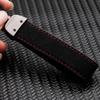 Leder Metall Schlüsselanhänger Schlüsselanhänger Abdeckung Ringhalter Für Mitsubishi Outlander ASX Pajero Xpander etc. Modelle Auto Zubehör Geschenkbox