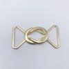 Minimalist Eight-Character Metal Alloy Buckle for Waist-Cinching and Curtain Tieback Accessories