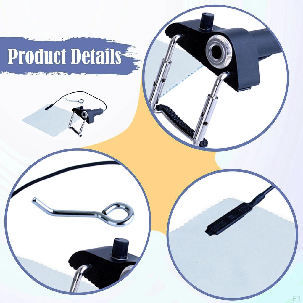 Geigenabnehmer Saiteninstrumententeile Tragbar mit Reinigungstuch Einstellbare Lautstärke für das Studio