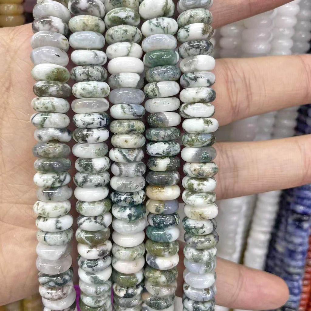 10mm Natural Tiger Eye & Aventurine Abacus Beads for DIY Jewelry Bracelet/Necklace Accessories