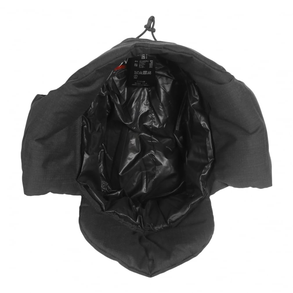 NANGA HINOC RIPSTOP DOWN EAR FLAP CAP (NA24413B10), Black, One Size Fits Most (Parallel Import)