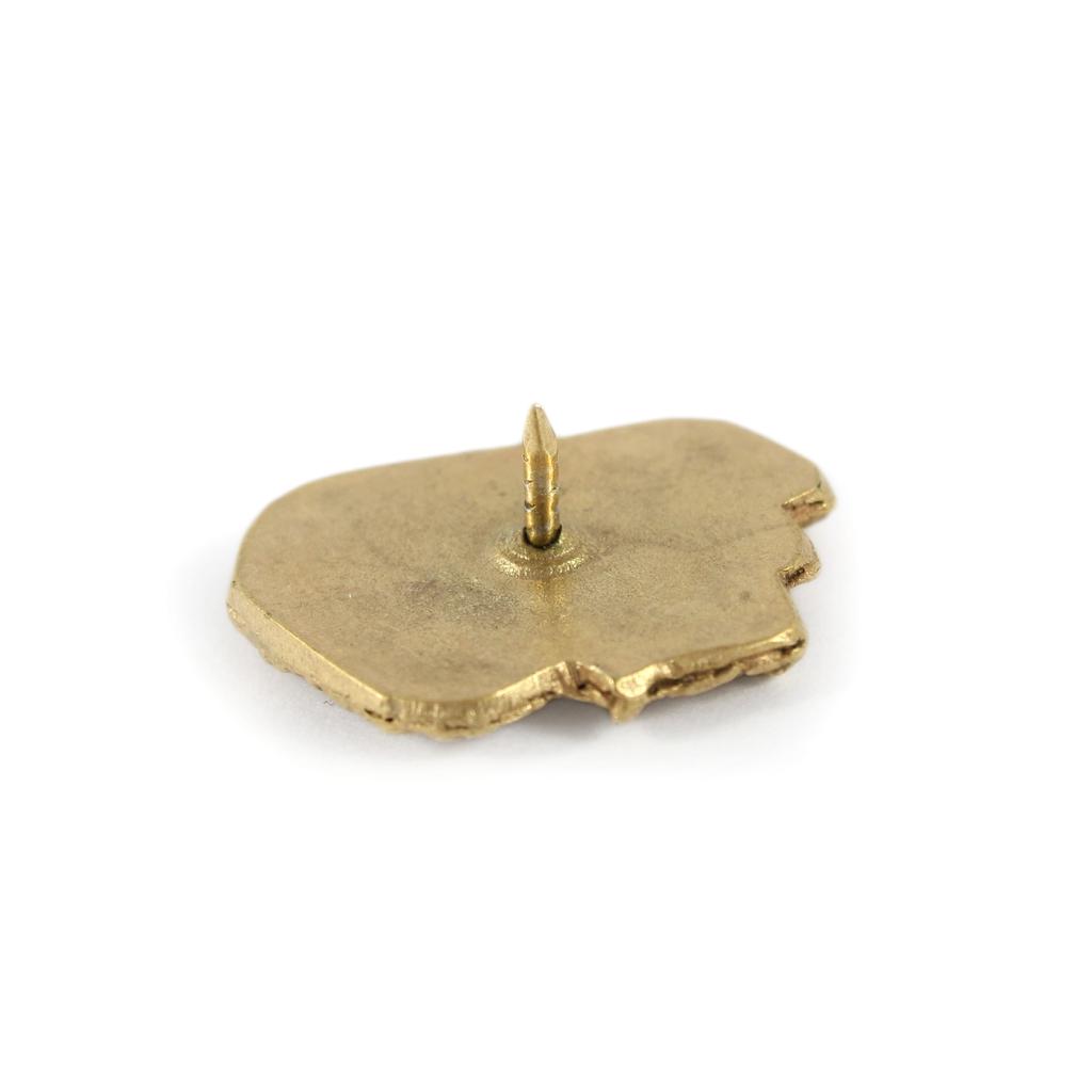 Old English Sheepdog, Bobtail, Bob-tail - Gold-plated Pin Brooch, Elegant Dog Ornament, Unique Pin by Art-Dog Brand