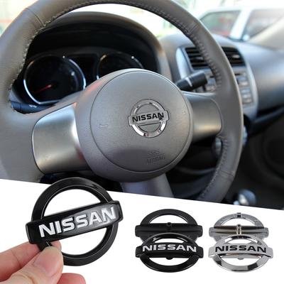 5.6/5.2cm ABS Naklejka Pokrycie Emblematu Logo Kierownicy Samochodowej Do Nismo X-Trail Qashqai Altima Serena Micra Tiida J11 Juke