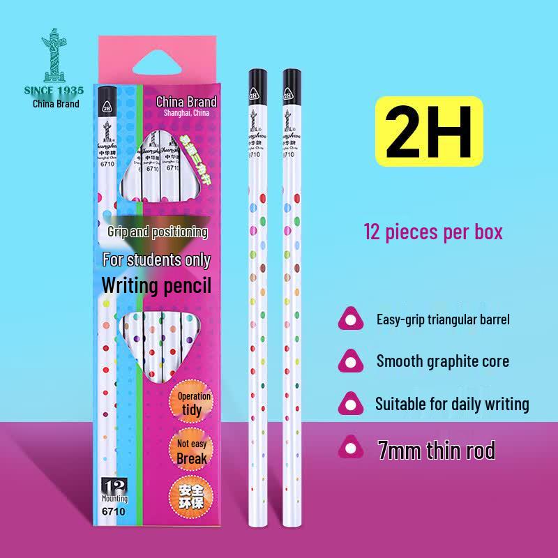 Chung Hwa Ergonomic Triangular Grip Pencils