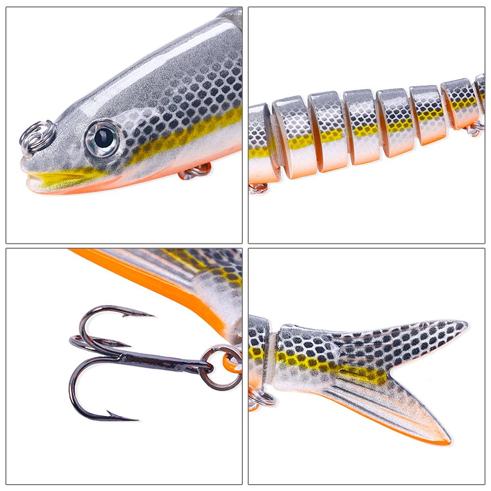 13.4cm 18.6g Wobblers Pike Fishing Lures Artificial Multi Jointed Sections Artificial Hard Bait Trolling Pike Carp Fishing Tools