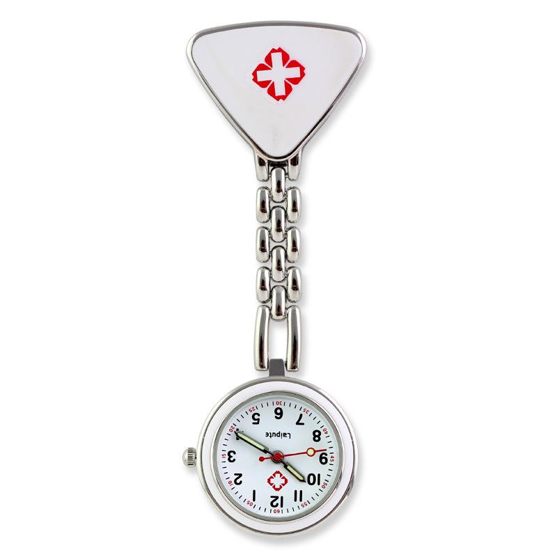 Leppte Luminous Nurse Watch: Clip-on Retro Pocket Breast Watch for Women, Cute Student Engraving