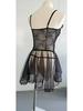 2211 Plus Size Transparent Sexy Lingerie Nightgown for Women