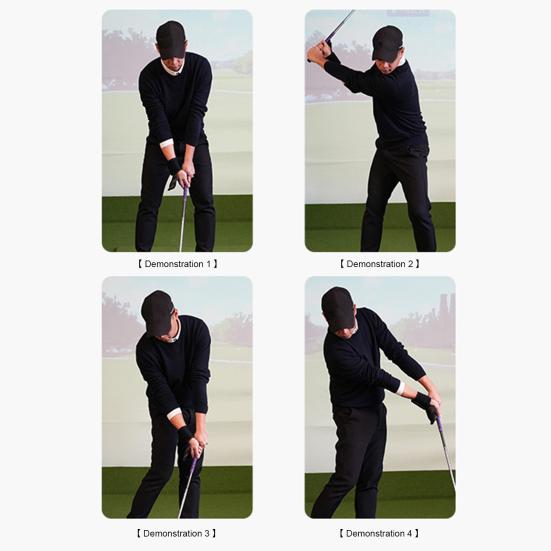1 Set Golf Swing Training Aid Kit with Wrist Brace Wristband Hollow