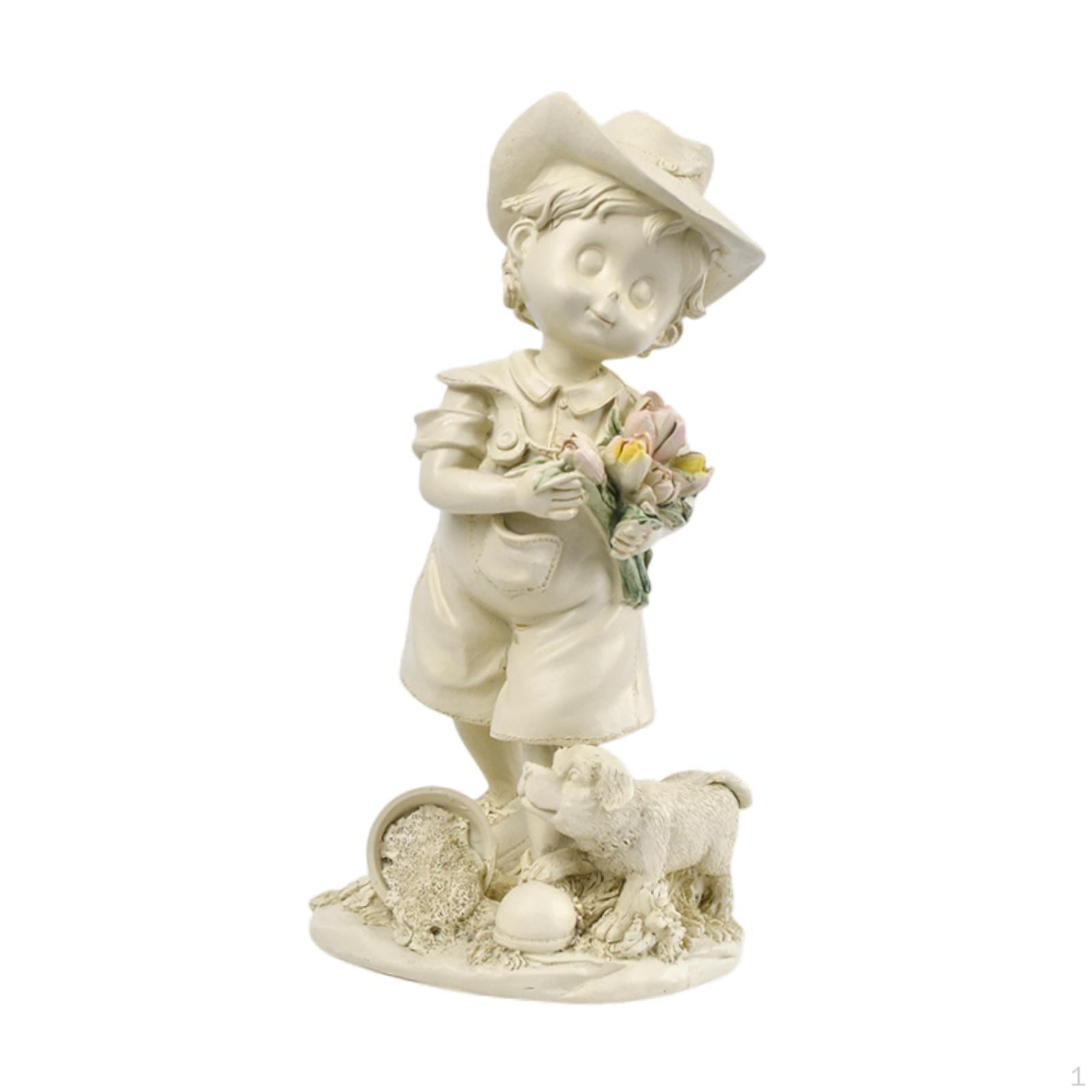 Детская фигурка скульптура смола детское украшение для кабинета свадебная комната Boy