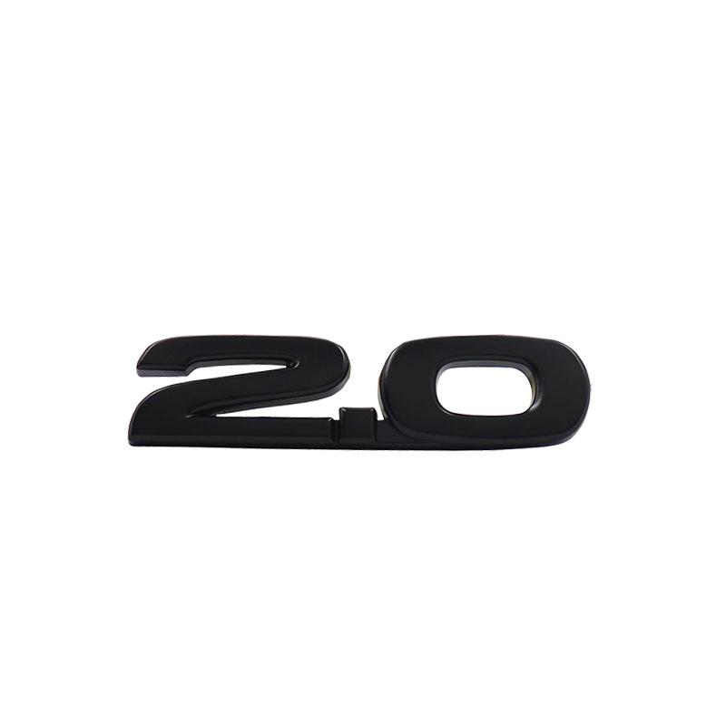 3D 2.0 for Car Fender Side Trunk Nameplate Decal Emblem Badge Sticker