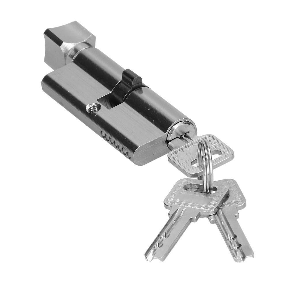 Indoor Key Cylinder AluminumIron Alloy Door Lock Core for Thickness of 3550mm Door