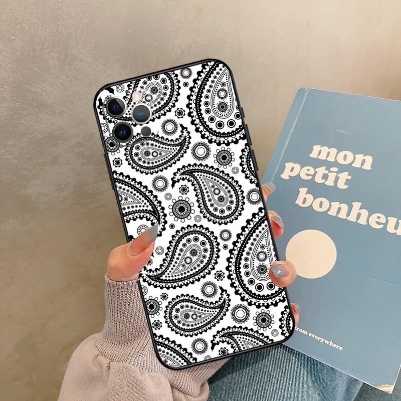 Bandana Seamless Pattern Case For iPhone 17 Air 15 14 13 12 11 16 Pro Max 13 mini XR 15 16 Plus 16e Back Cover Shell