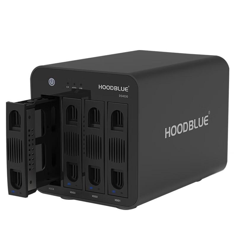 HOODBLUE DS4030 4-Bay RAID USB 3.0 External Hard Drive Enclosure