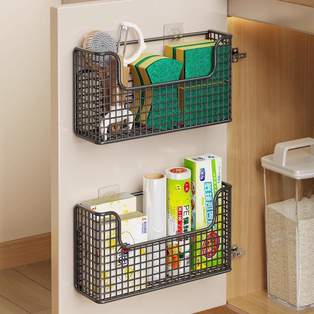 Wall-Mounted Storage Box Punch-Free Installation Kitchen Bathroom Rack