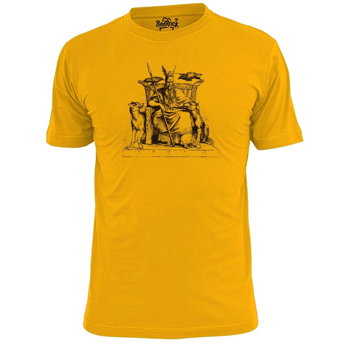 Mens Odin Sketch T shirt Norse God Of War Valhalla S