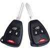 MechanMagic Key Fob Replacement Fits for Chrysler 300 2005-2007 Sebring 200 Aspen Dodge Charger Avenger Jeep Commander Grand Cherokee 2005-2007
