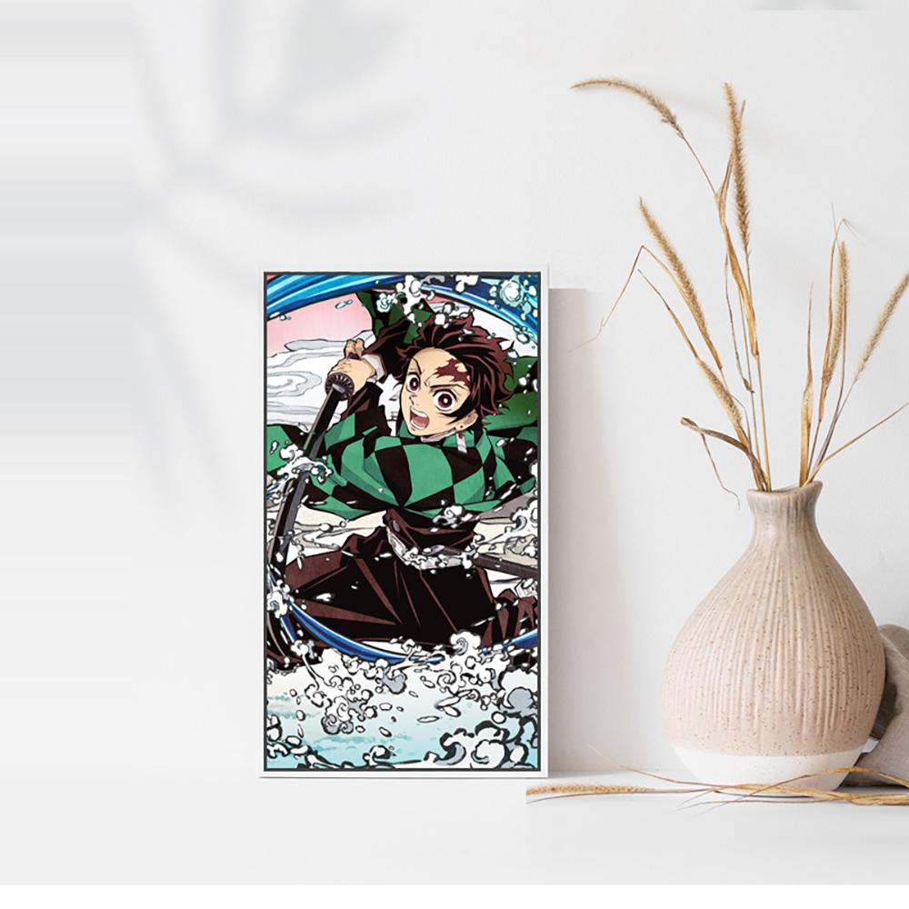Japonské klasické anime Demon Slayer Dekorace Nástěnná malba Kreslený plakát Obraz na plátně a nástěnné umělecké tisky pro moderní domácí dekoraci