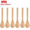 6/1Pcs Wooden Round Bamboo Spoon Soup Tea Coffee Stirring Spoons Spice Condiment Sugar Honey Scoops Teaspoon Kitchen Tableware4