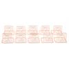 10Pcs Business Card Holder Mini Cute Metal Desktop Message Display Stand for Table Number Photo