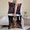 F Silent Hill F Cushion Cover Anti-dustmite Pillowcase Invisible Zipper Silky Short Plush Sofa Cushion Cover
