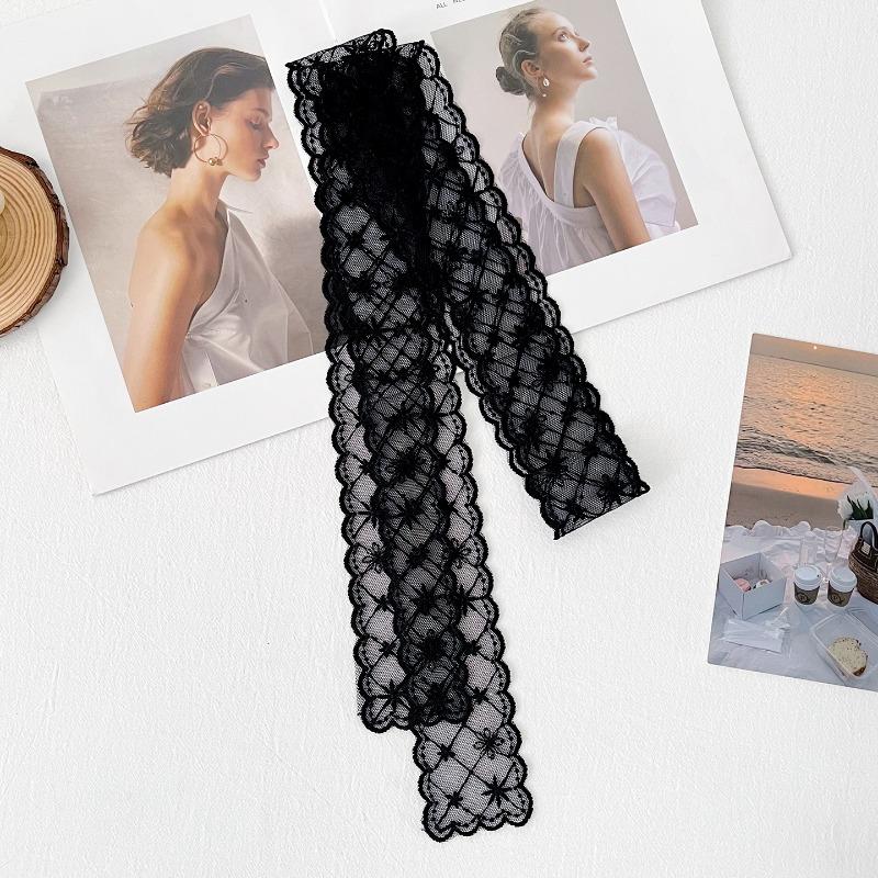 Women Korean Style Long Lace Scarf Multifunctional Decorative Waist Belt Hair Band