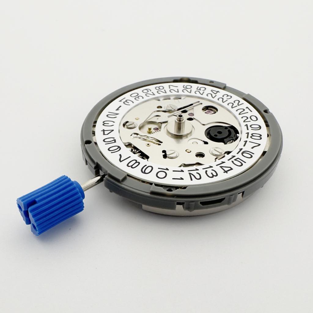 Japan Genuine NH35 Movement Crown At 3.0/3.8 O'clock White/Black Datewheel 24 Jewels High Accuracy Mod Replace Mechanism NH35A
