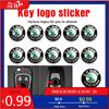 Adesivo para Carro 10/20 Peças 14mm Adesivos de Emblema para Chave de Carro Decalque de Logotipo de Controle Automático para Skoda Octavia Rapid Fabia Yeti Superb A5 A7 VR