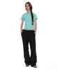 PARTIMENTO WOMEN Two-Way Frill Turnover Waist Pants_Black