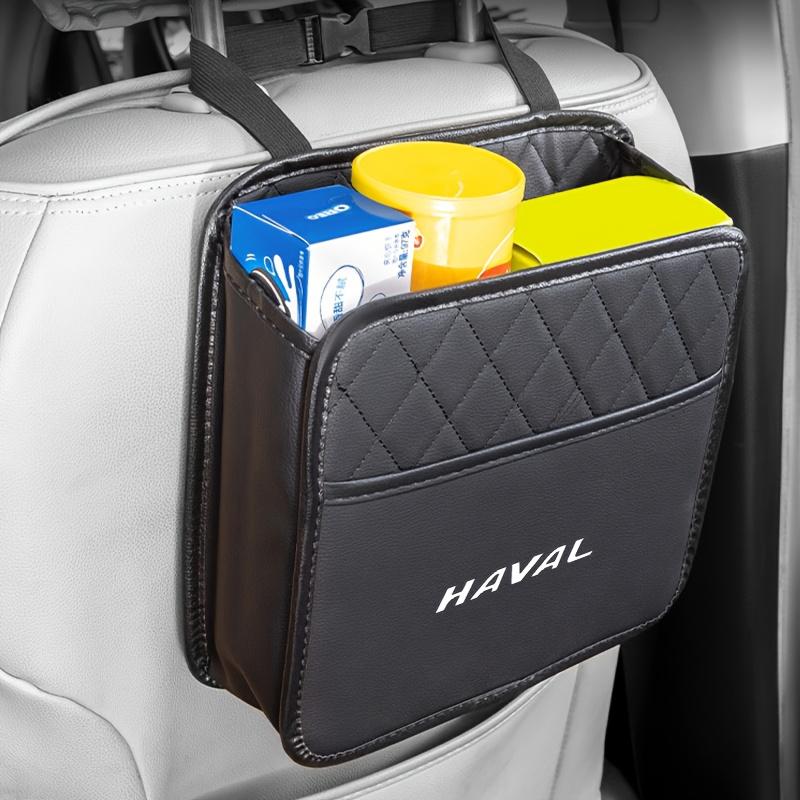 Car Backseat Multifunction Leather Storage Bag Hanging for Haval Jolion Joico Jollein H6 H4 H7 H9 H2S F5 F7 F7X F7H M6 Dargo