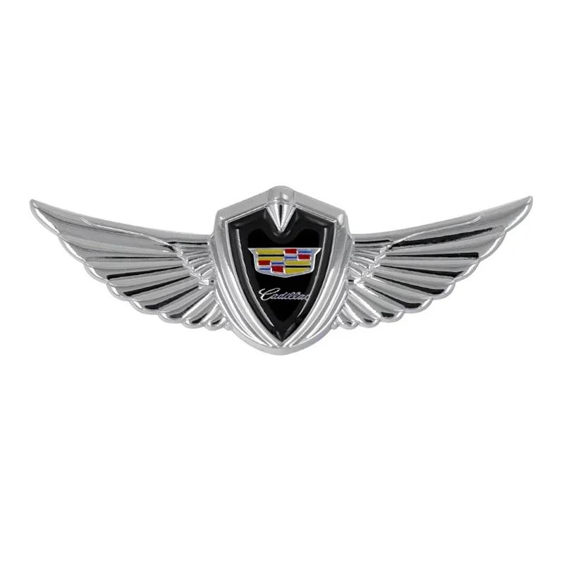 Kovový odznak křídla auta Znak Přední kapota Boční strana karoserie Samolepka Příslušenství pro Cadillac CT5 CT6 XT5 Escalade CTS ATS SRX XTS STS BLS