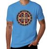 Saint Benedict Medal Tshirt Sports Fans Boys Whites Plus Size Tops Unisexs Workout Shirts