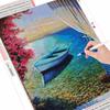 Diamond Painting Seaside Full Square Cross Stitch Kits 5D Diamond Embroidery Landscape Mosaic Door Needlework Home Decor
