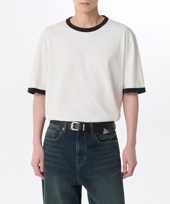 Relaxed Ringer T-Shirt [Cream]