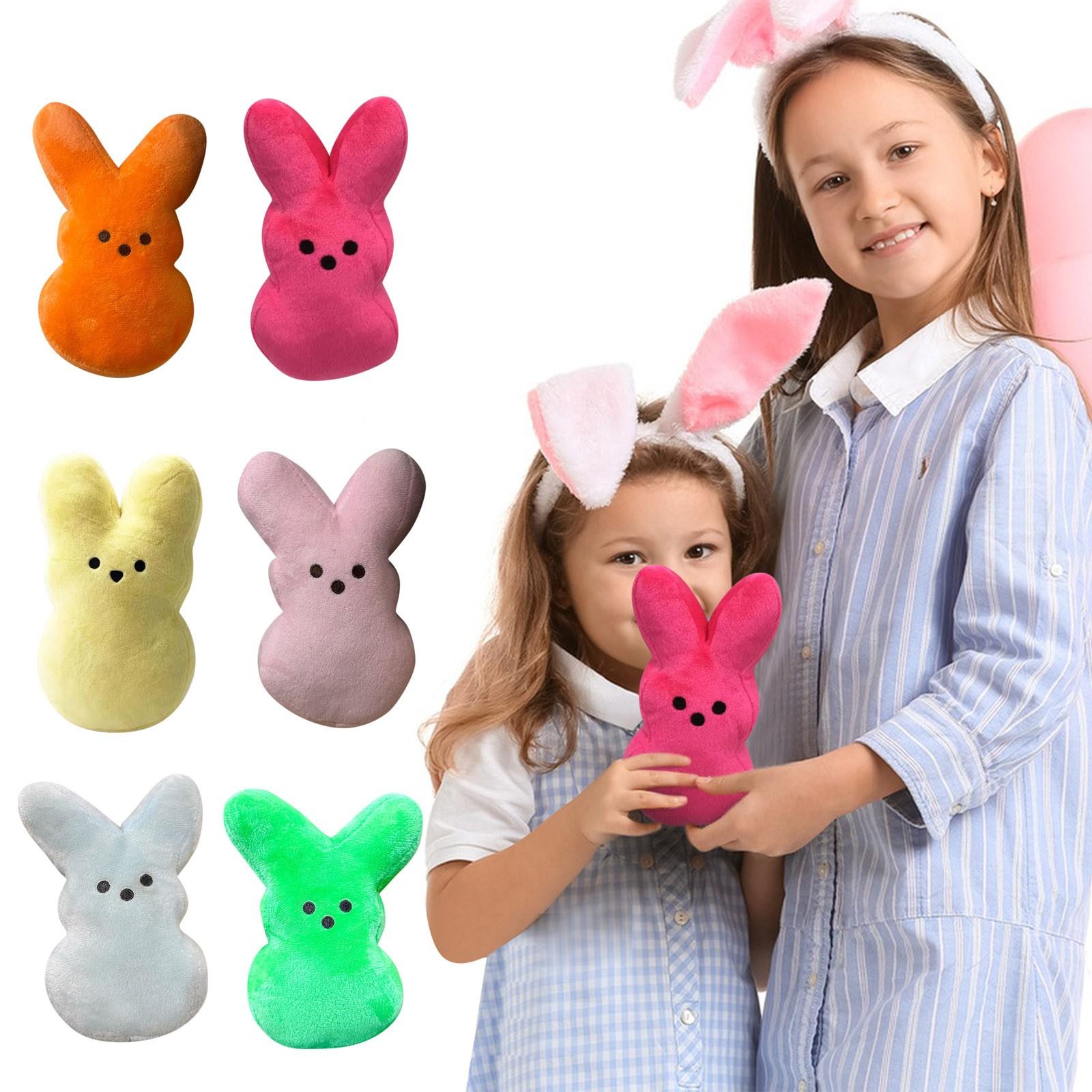 

Плюшевые персонажи мультфильмов, плюшевые игрушки-кролики, милые плюшевые куклы в качестве праздничных подарков для друзей и детей One Size зелёный