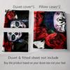 Vivid Floral Skull. Bedding Duvet Cover Sets Duvet Covers Pillowcases Gifts (1 * Duvet Cover 2 * Pillowcases, Without Duvet Insert)