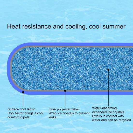 Pet Cold Scarf Keep Cool Comfortable Breathable Cooling Fabric Wide Application Unique Pet Cold Scarf Summer Supply