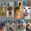 Haustier Katze Lustige Memes Handyhülle Für Redmi Note 13 12 14 15 Pro Plus 13R 11 11T 11E 11S 10 Pro 10S 9 9S Hülle Handy Klar TPU Capa