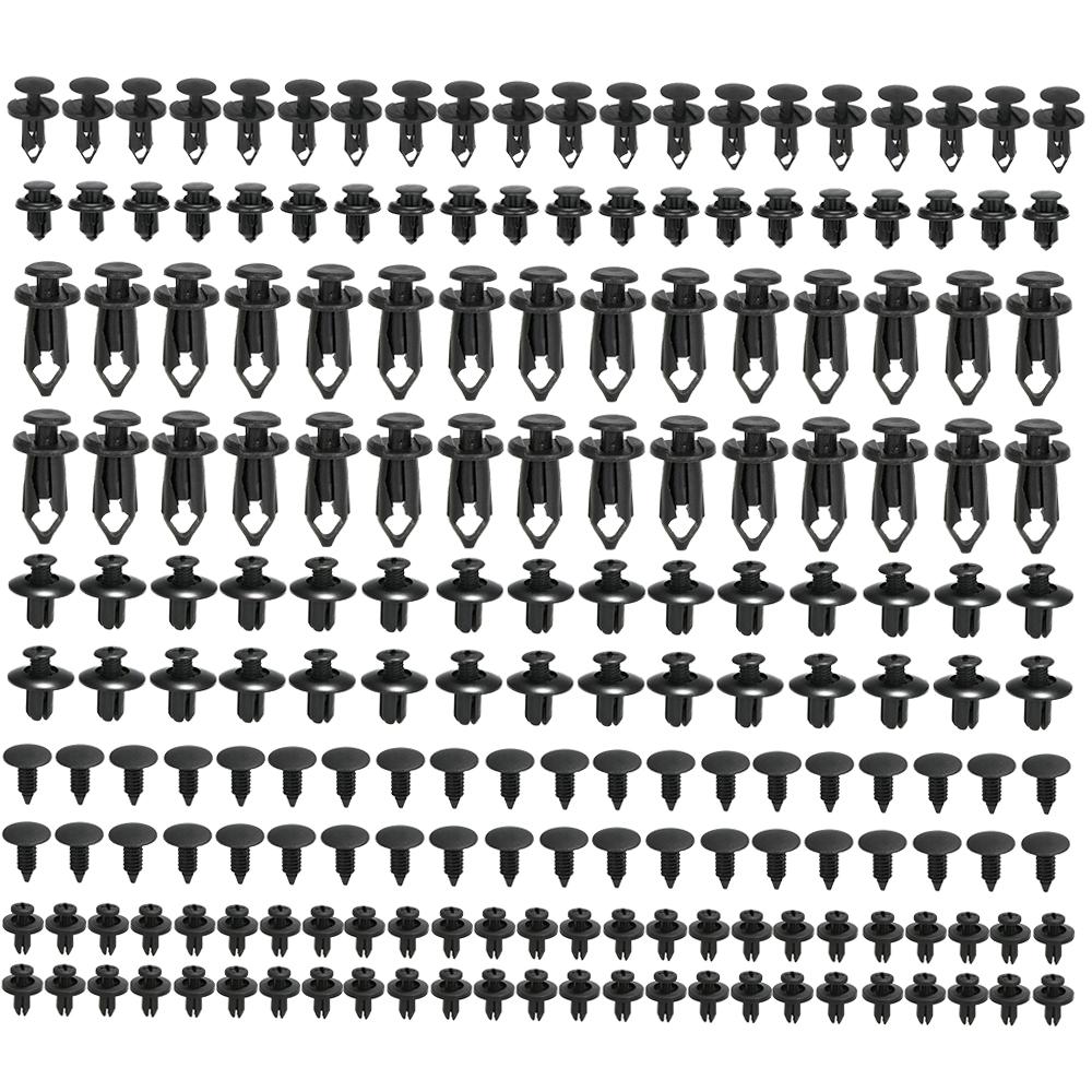 190pcs Car Set Car  Auto Fastener Clips Plastic Fastener Rivet Clips