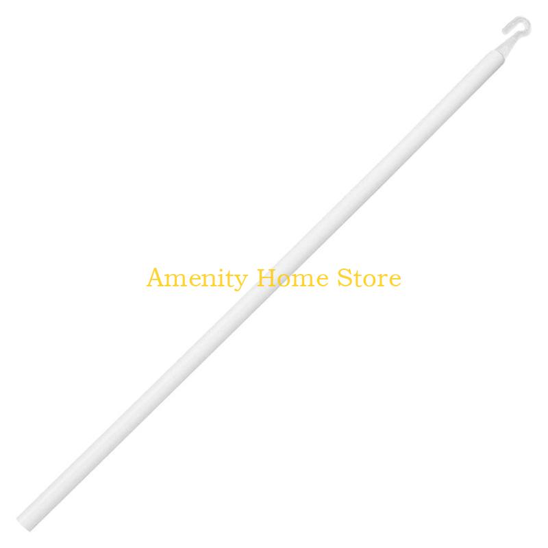 F26C Window Blind Wand Replacement with Hook and Handle Vertical Blind Stick for Smooth Operating Plastic Curtain Pull Rod