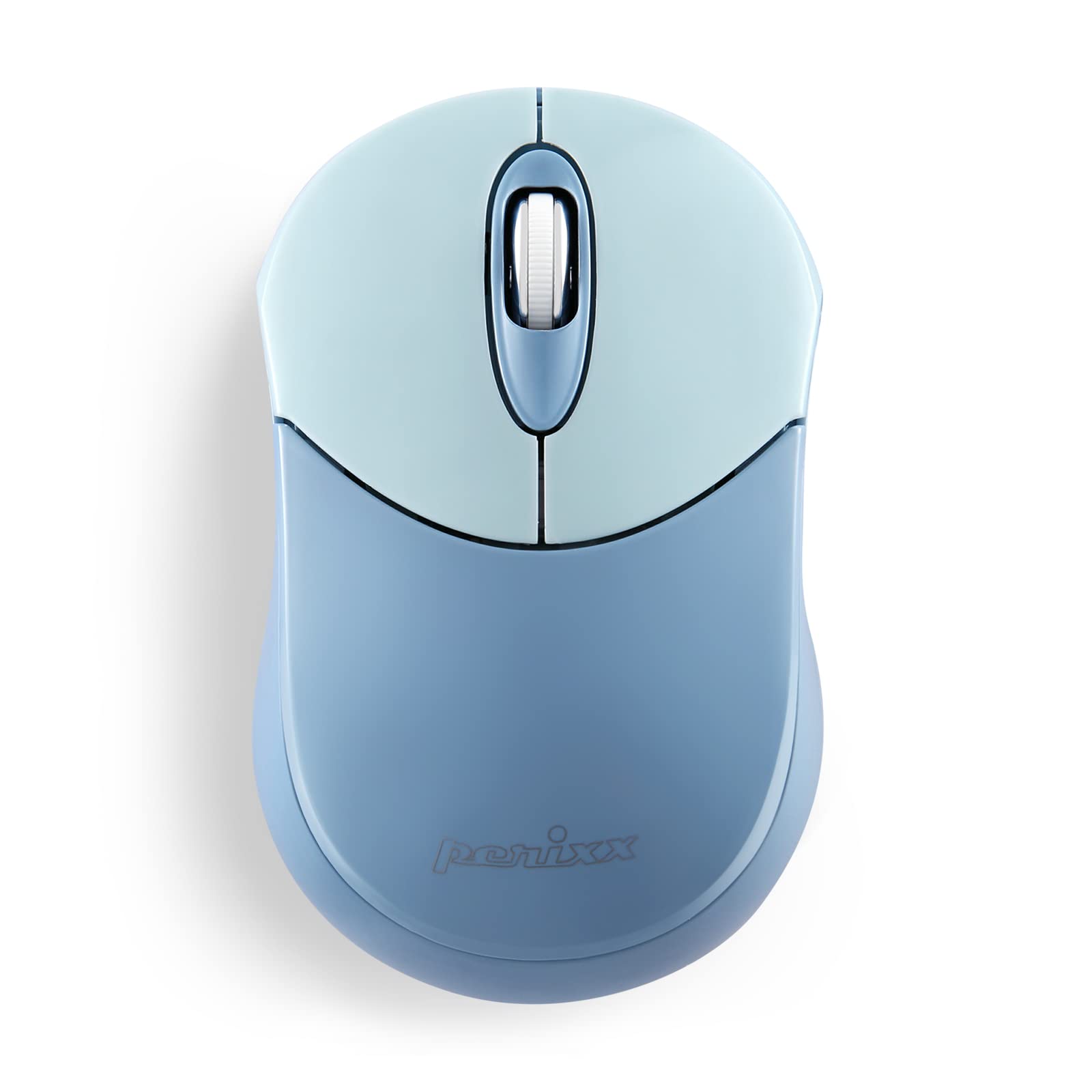

Бездротова Bluetooth-миша Perixx, портативна, сумісна з Android та Blue PERIMICE-802BL, Дизайн, Windows, iOS, ПК, ноутбуки, планшети, синій