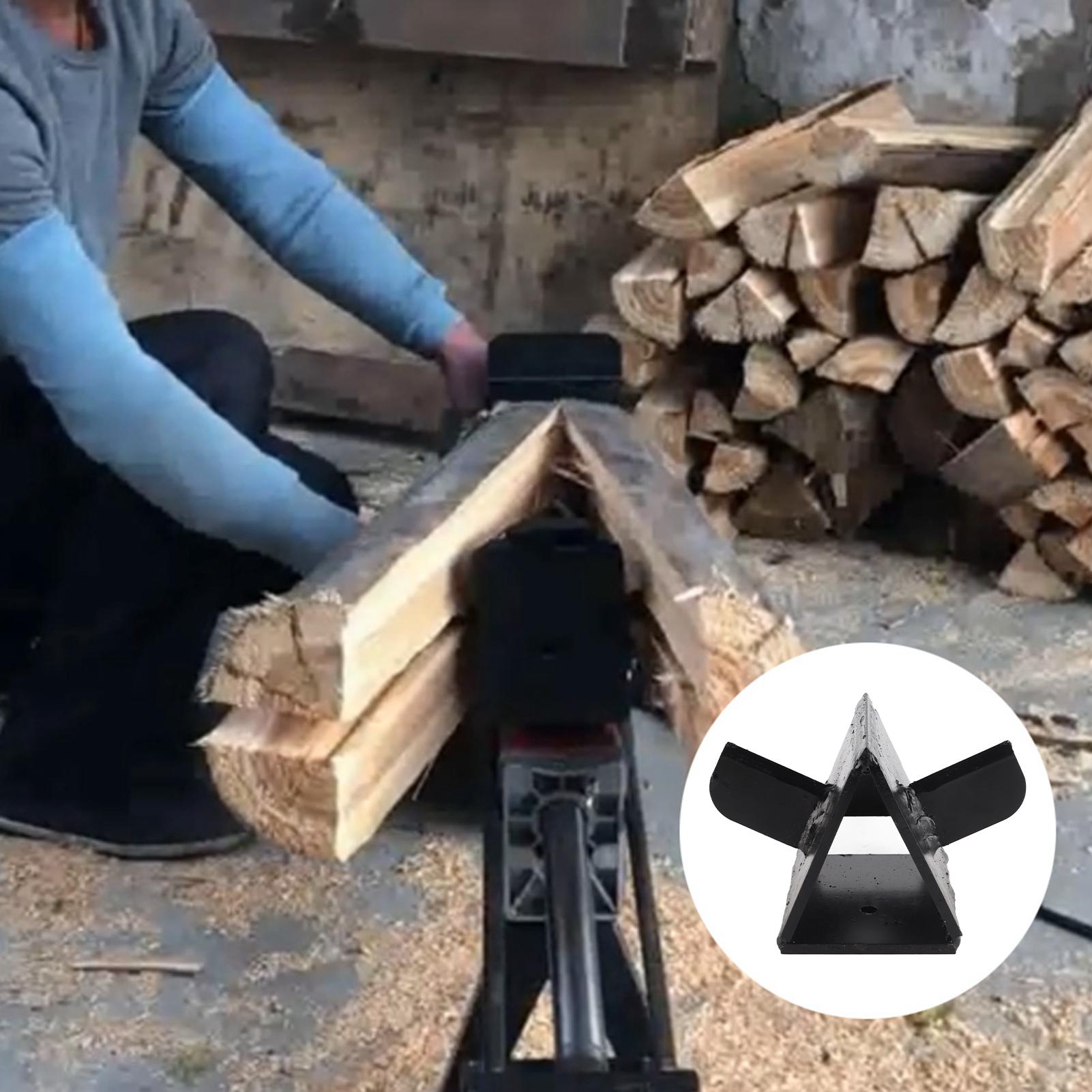 Electric Hydraulic Wood Splitter Cutter Head Titanium Steel Woodcutter Head Cutter Head Titanium Steel Cutter Head nero