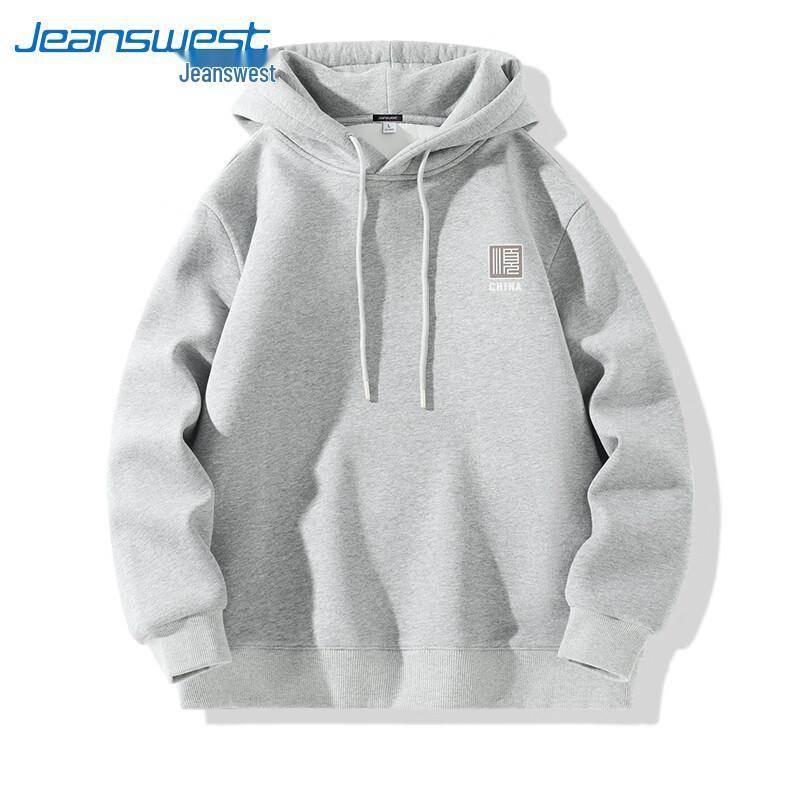 Jeanswest Men's Fall 2025 American Style Heavyweight Hooded Sweatshirt