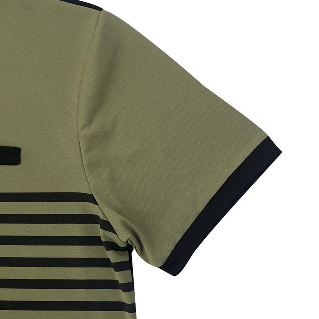 Summer Men's Button Up Round Neck Short Sleeved Shirt Solid Casual Top