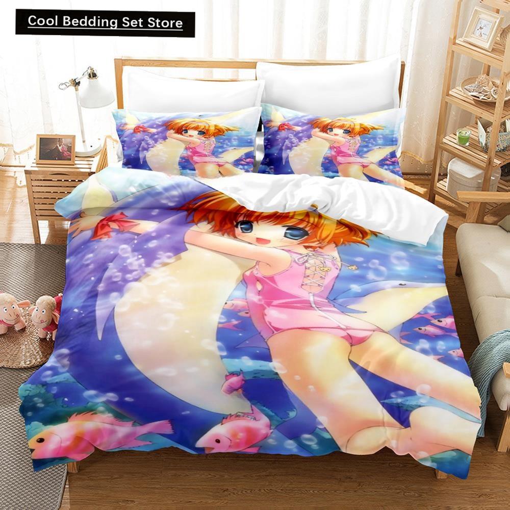 3D Printing Anime Kawaii Girls Rizelmine Bedding Set Single Twin Full Queen King Size Bed Set Adult Kid Bedroom Duvet Cover Sets