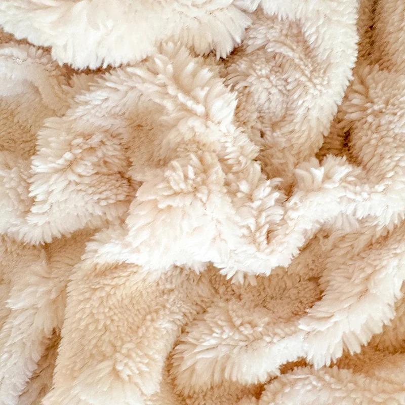 Flannel Fleece Bed Sheet for Winter Warm sofa bed matrimonial Coral Fleece Fluffy Fitted Sheets for Double Beds Sheets